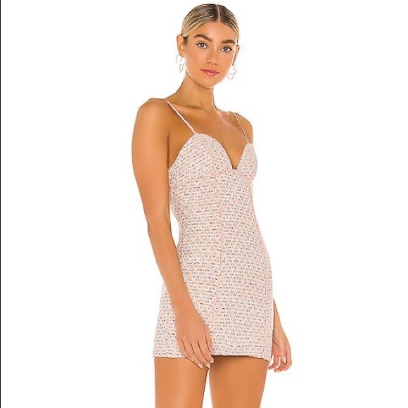 For Love & Lemons Dionne Mini Dress in Carnation S - Picture 7 of 16